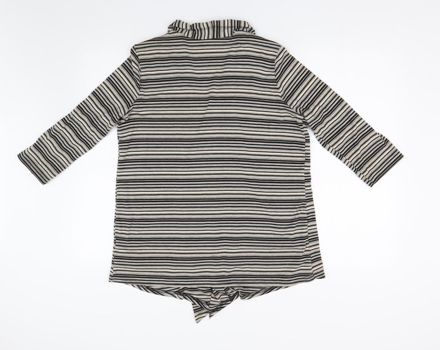 BM Collection Womens Multicoloured Striped  Basic Blouse Size 14