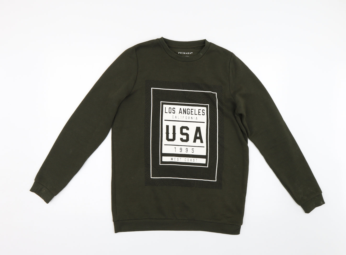 Primark Girls Green   Pullover Sweatshirt Size 14 Years