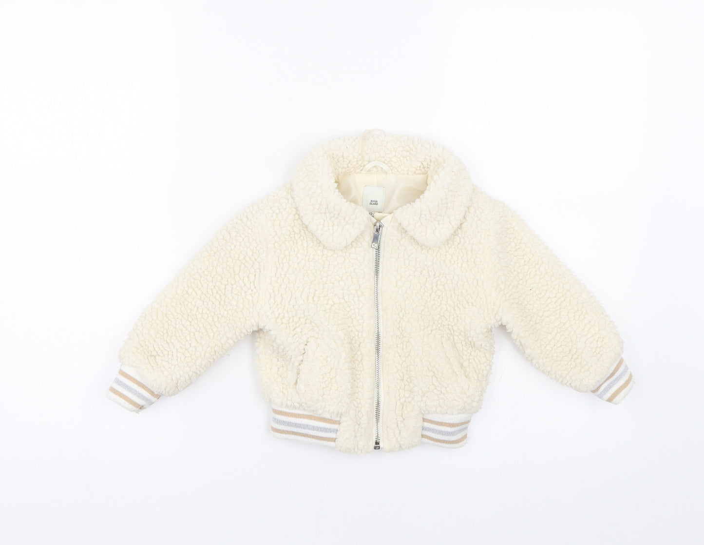 River Island Baby Beige  Fleece Jacket  Size 12-18 Months