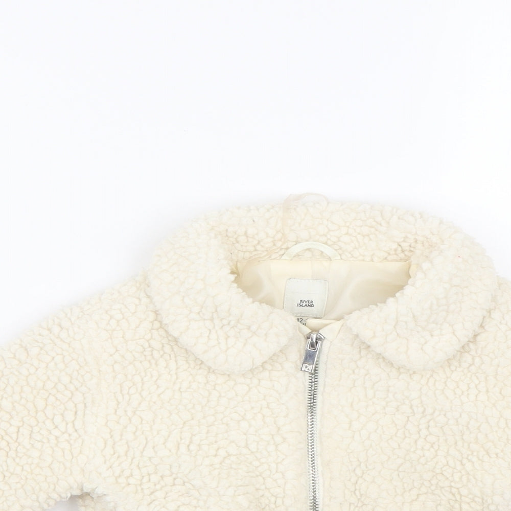 River Island Baby Beige  Fleece Jacket  Size 12-18 Months