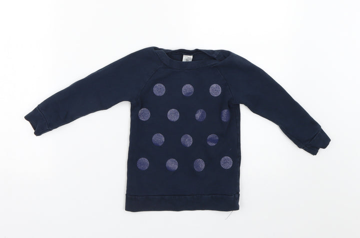 Carter's Boys Blue Polka Dot  Pullover Sweatshirt Size 3 Years