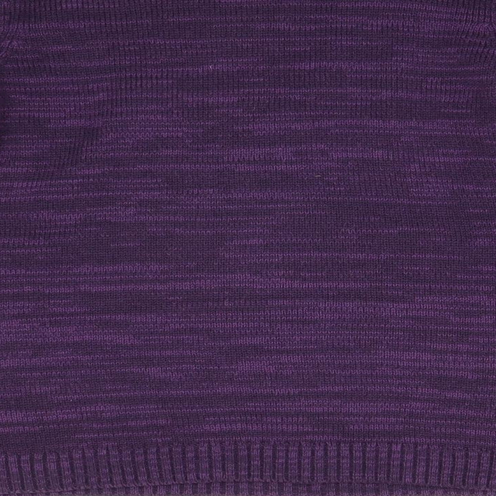 Bonmarché Womens Purple  Knit Pullover Jumper Size S