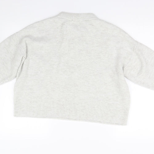 F&F Womens Grey  Knit Pullover Jumper Size 16