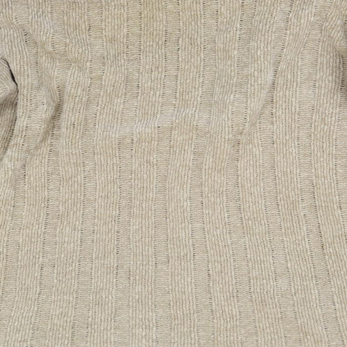 Moto Mens Beige  Knit Pullover Jumper Size M