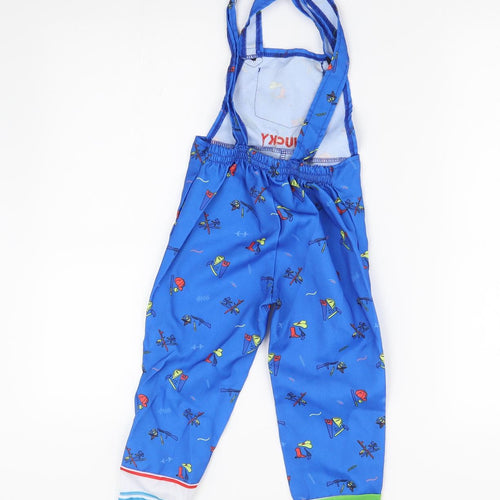 Smiffys Boys Blue    Trousers Size 3-4 Years - Chucky Dungarees Fancy Dress