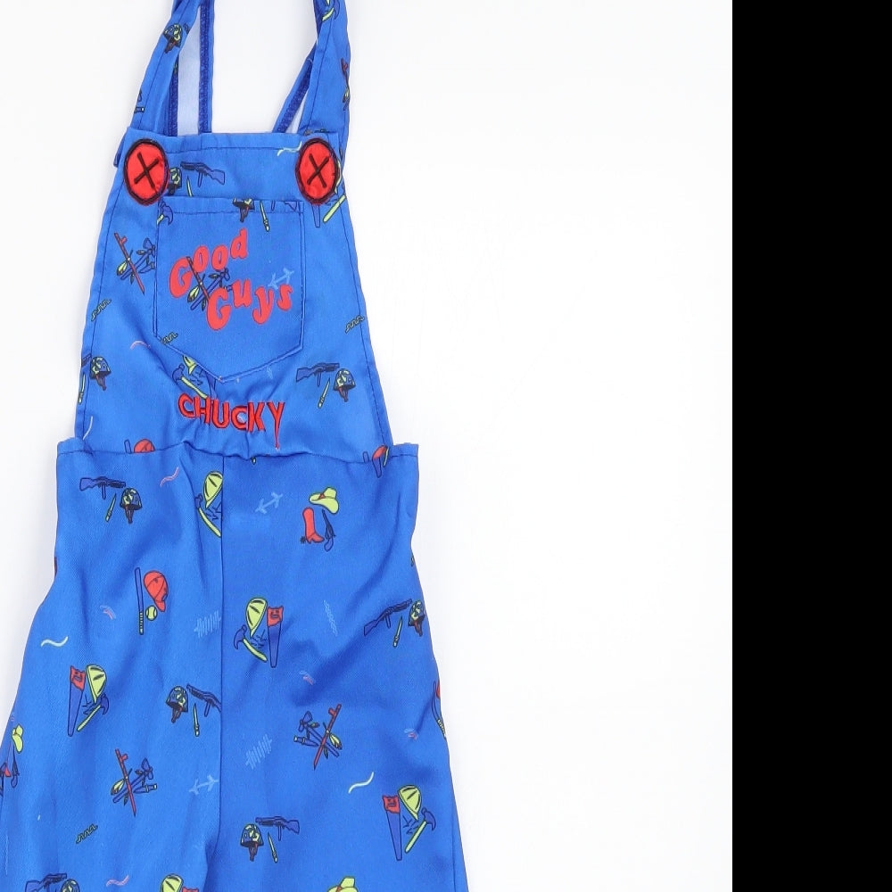 Smiffys Boys Blue    Trousers Size 3-4 Years - Chucky Dungarees Fancy Dress