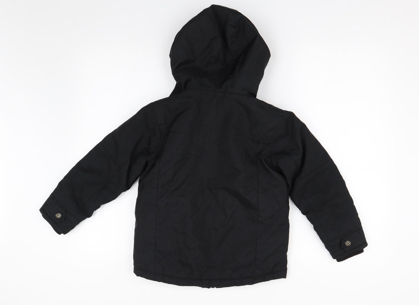 NEXT Boys Black   Overcoat Coat Size 7 Years