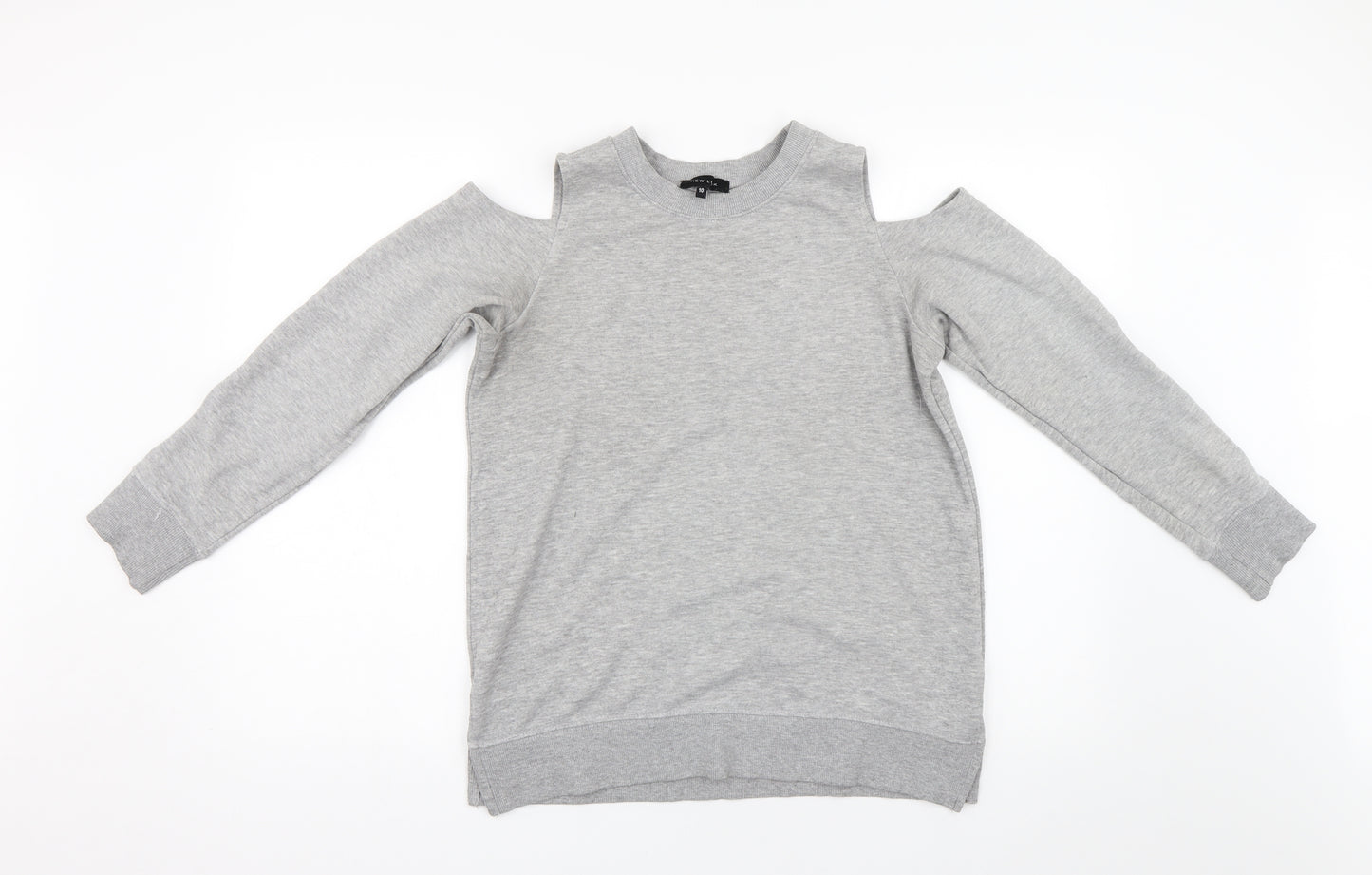 New Look Womens Grey   Pullover Sweatshirt Size 10