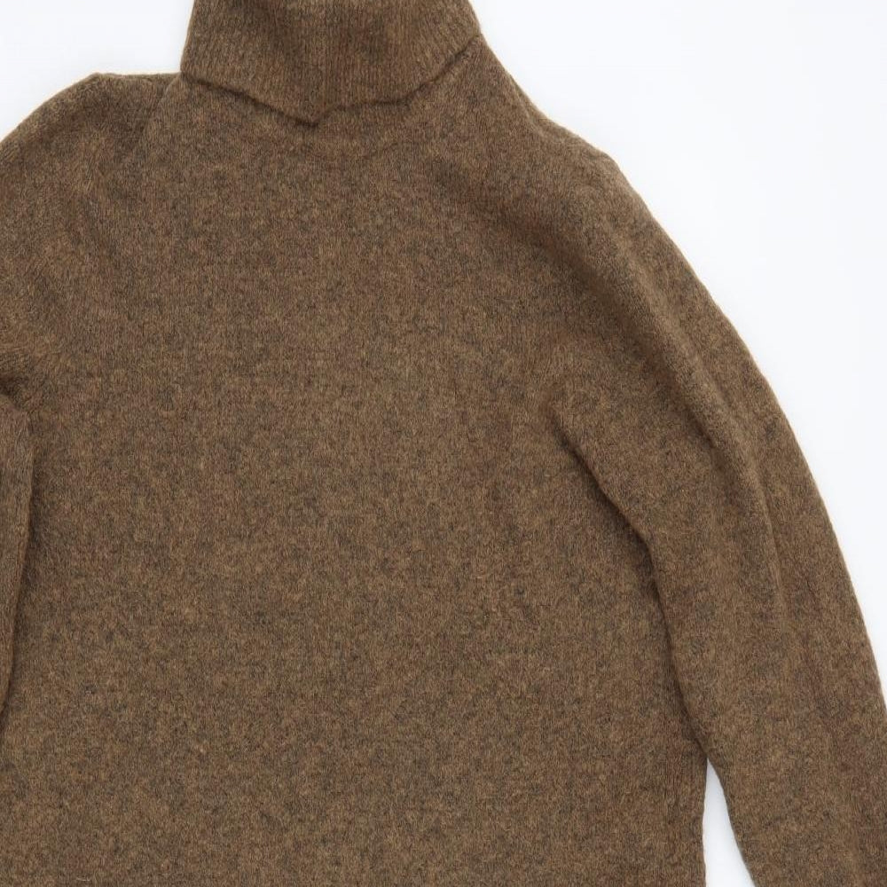 M&S Womens Brown  Knit Jumper Dress  Size M
