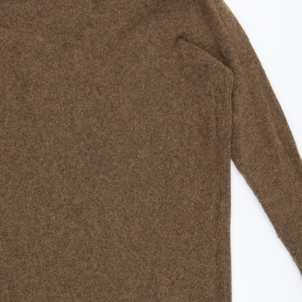 M&S Womens Brown  Knit Jumper Dress  Size M