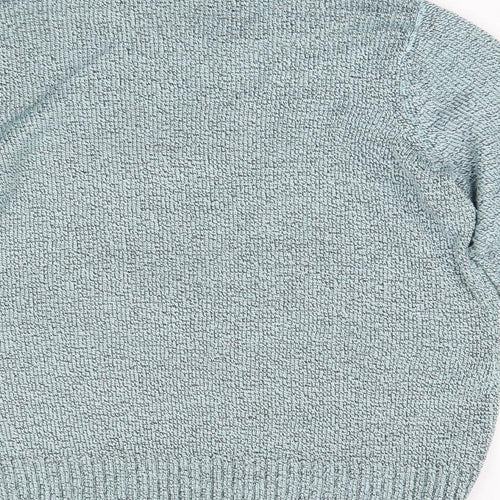 BM Colletion Womens Green  Knit Pullover Jumper Size L