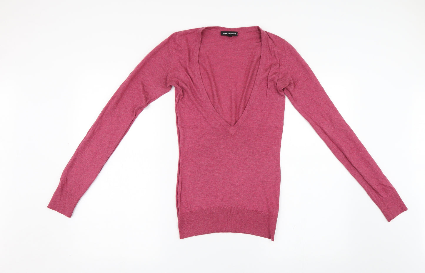 Warehouse Womens Pink  Knit Pullover Jumper Size 6