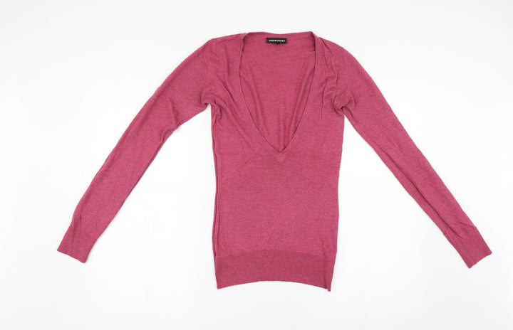 Warehouse Womens Pink  Knit Pullover Jumper Size 6