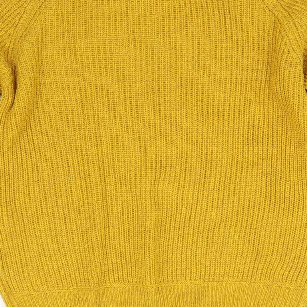 George Womens Yellow  Knit Pullover Jumper Size M