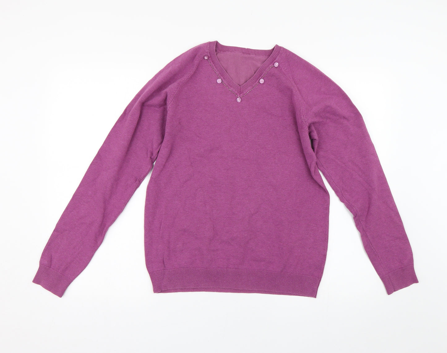 Primark Womens Pink  Knit Pullover Jumper Size S