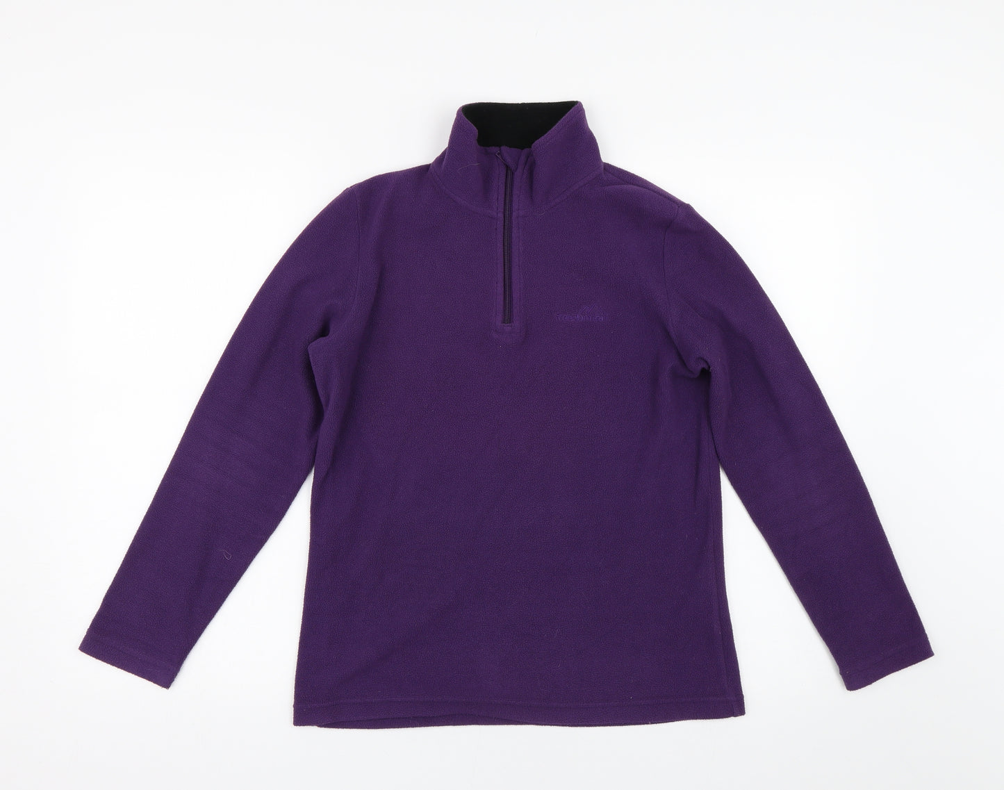 Freedom Trial Womens Purple  Fleece Henley Jumper Size 6