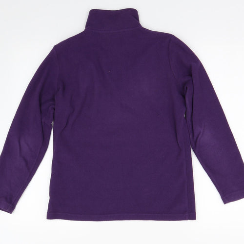 Freedom Trial Womens Purple  Fleece Henley Jumper Size 6