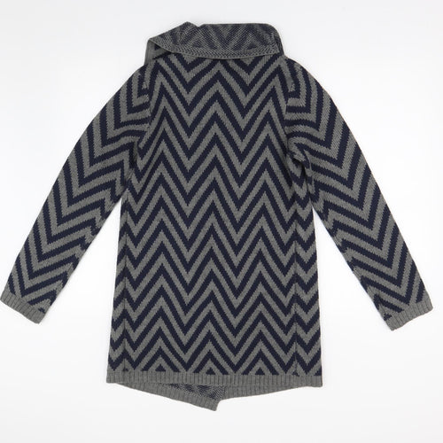 NEXT Womens Multicoloured Geometric Knit Cardigan Jumper Size XS