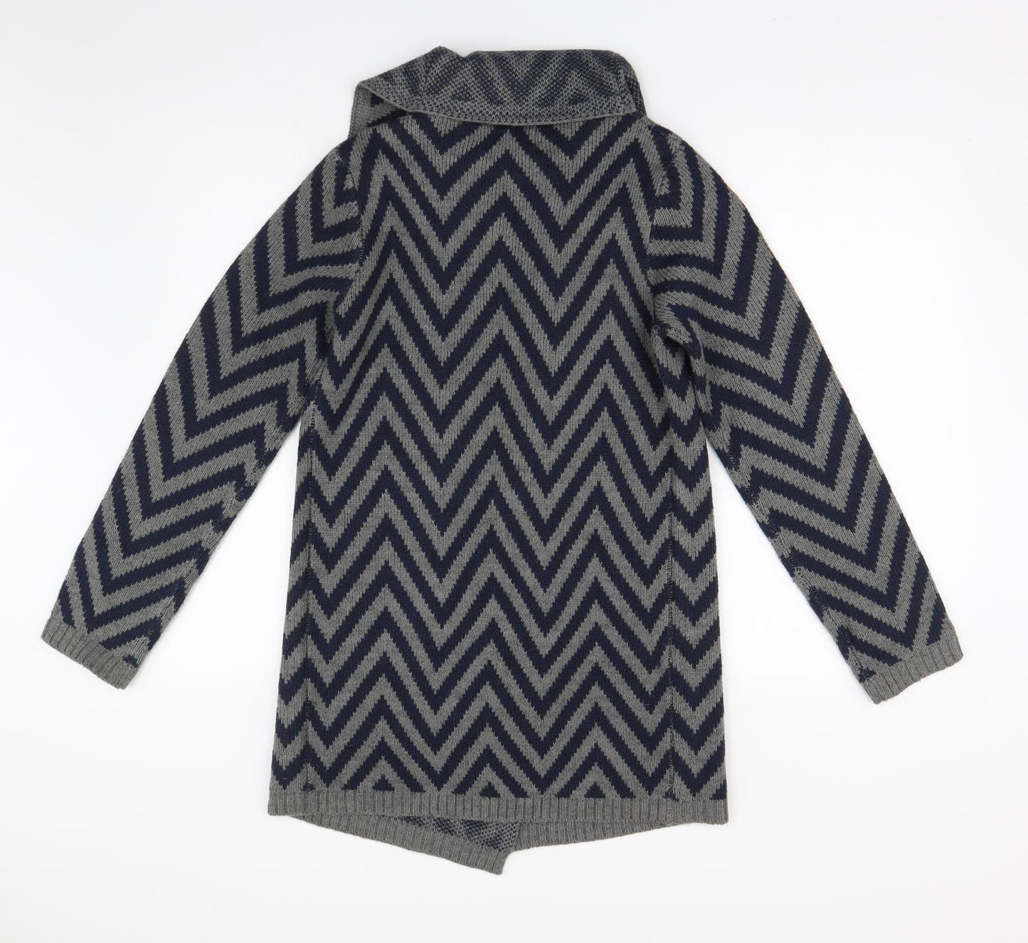 NEXT Womens Multicoloured Geometric Knit Cardigan Jumper Size XS