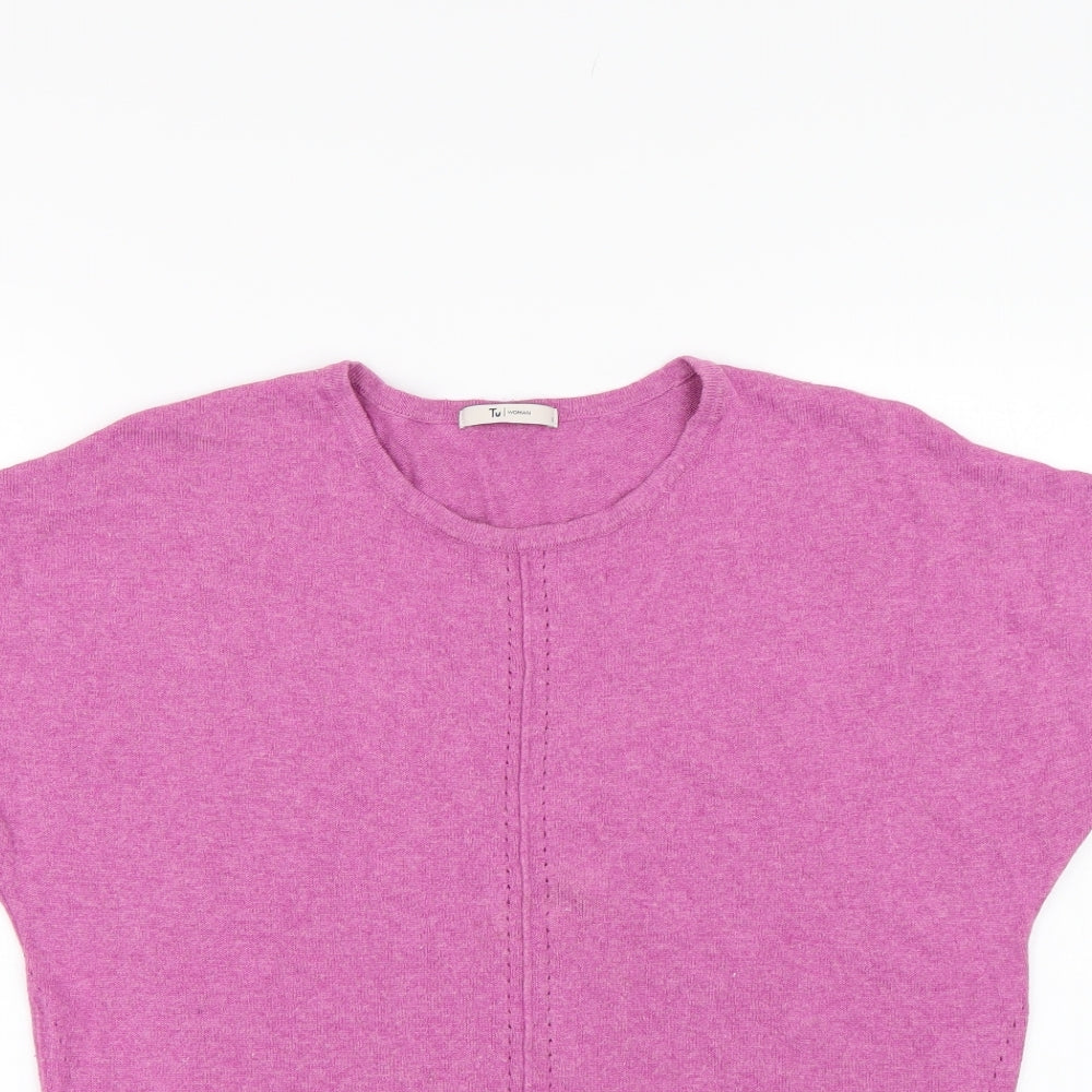 TU Womens Pink  Knit Pullover Jumper Size 8