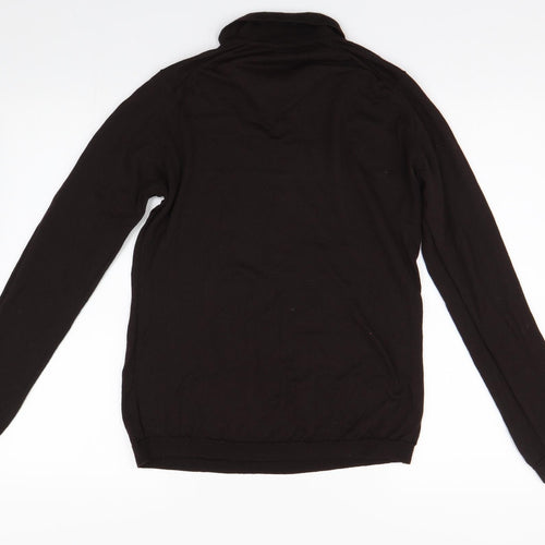 John Smedley Mens Brown  Knit  Polo Size M