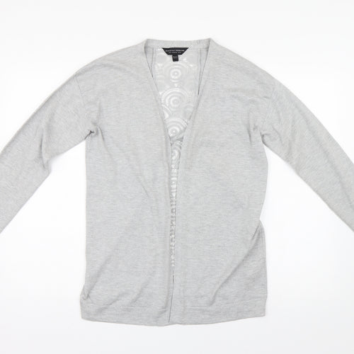 Dorothy Perkins Womens Grey  Knit Cardigan Jumper Size 10