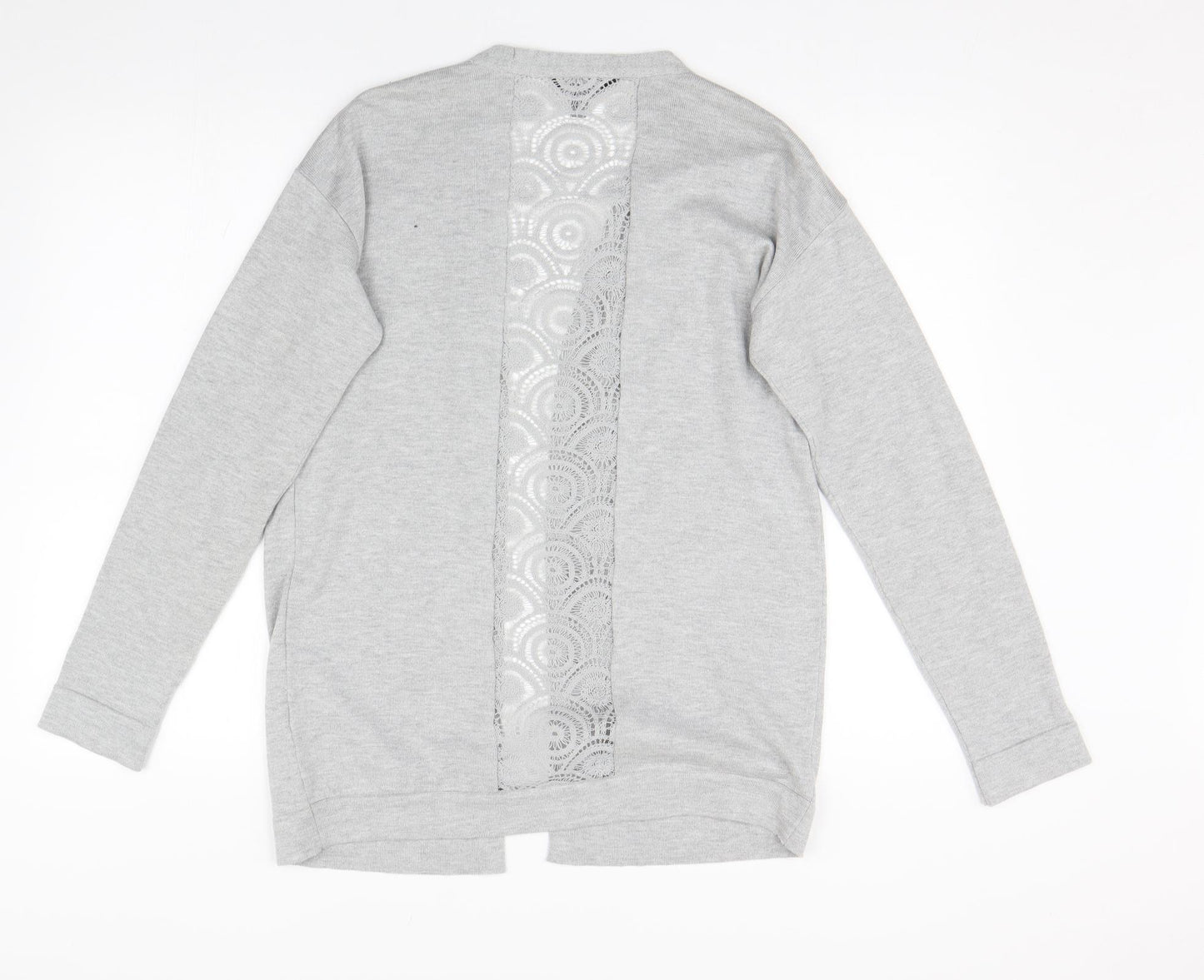 Dorothy Perkins Womens Grey  Knit Cardigan Jumper Size 10