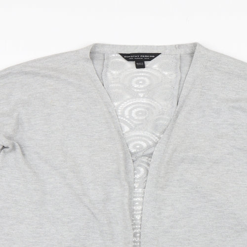 Dorothy Perkins Womens Grey  Knit Cardigan Jumper Size 10