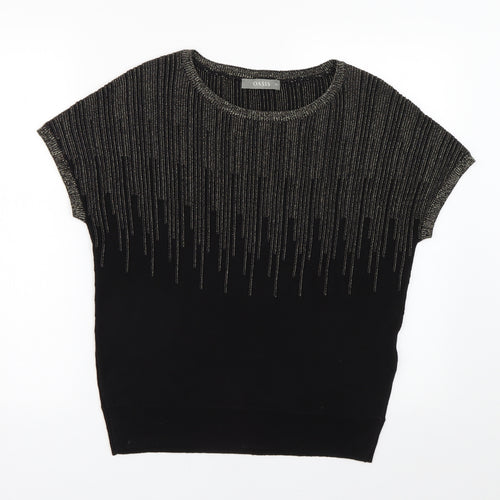 Oasis Womens Black  Knit Pullover Jumper Size XS