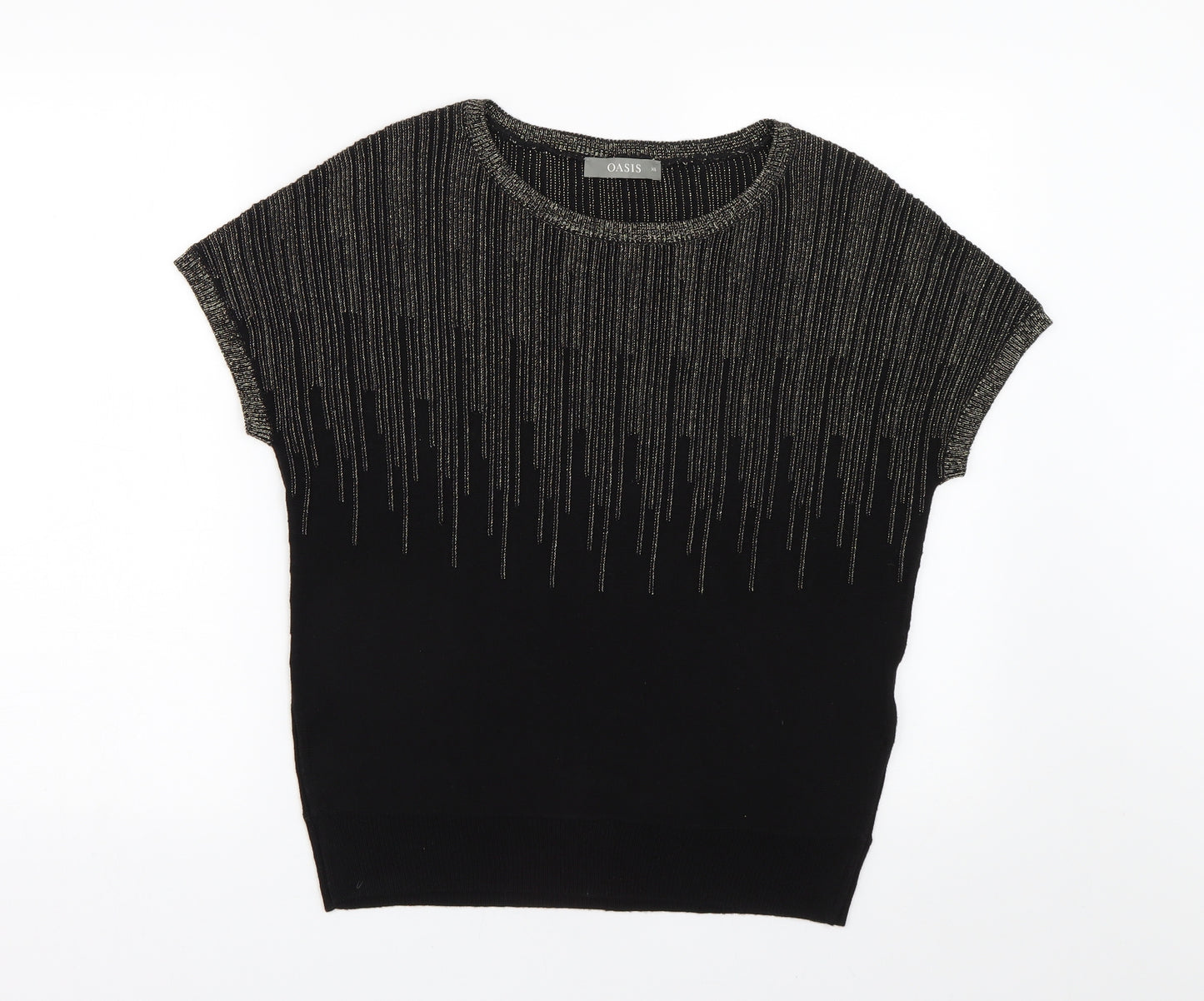 Oasis Womens Black  Knit Pullover Jumper Size XS