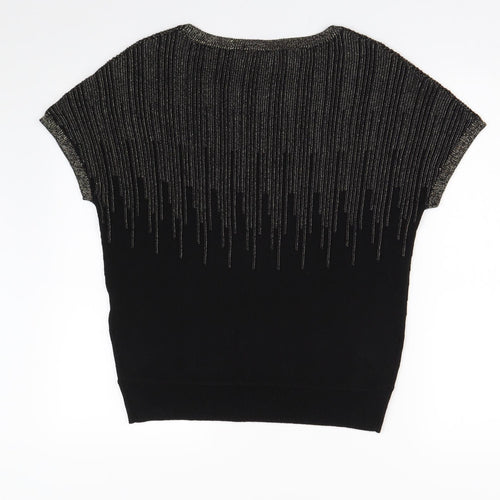Oasis Womens Black  Knit Pullover Jumper Size XS