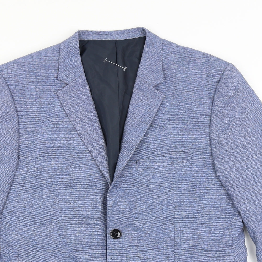 H&M Mens Blue   Jacket Blazer Size L