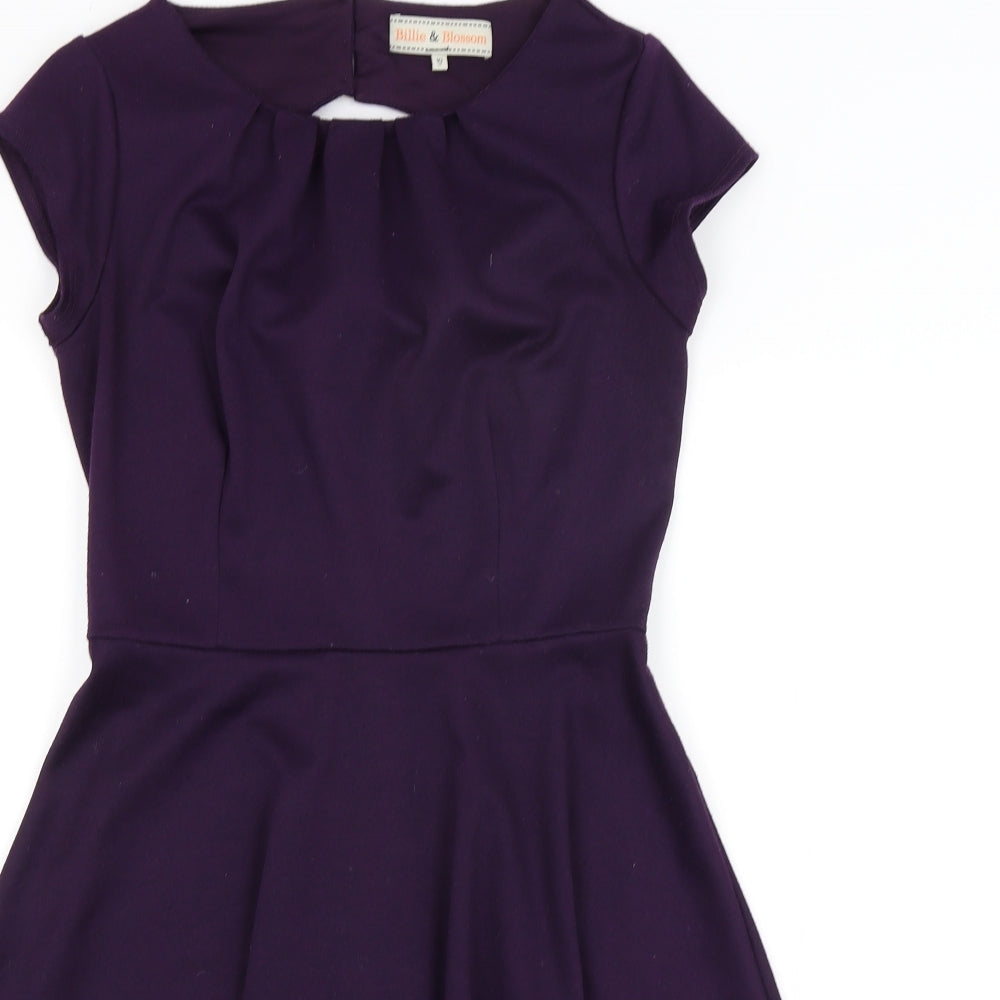 Billie & Blossom Womens Purple   Fit & Flare  Size 10