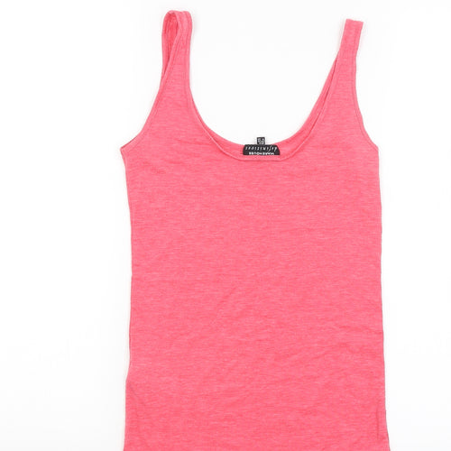 Warehouse Womens Pink   Basic Tank Size 6