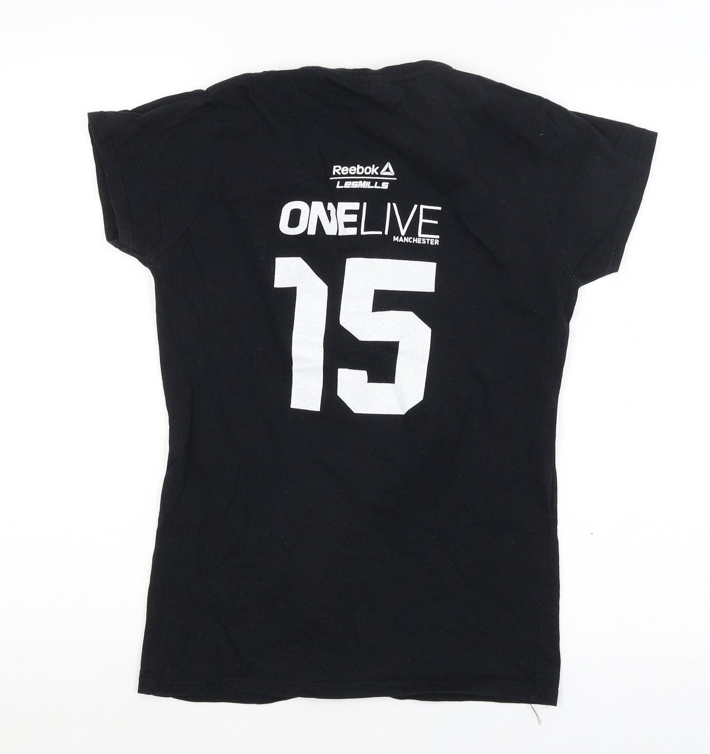 Reebok Womens Black   Basic T-Shirt Size 12