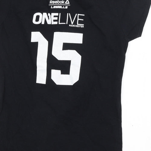 Reebok Womens Black   Basic T-Shirt Size 12