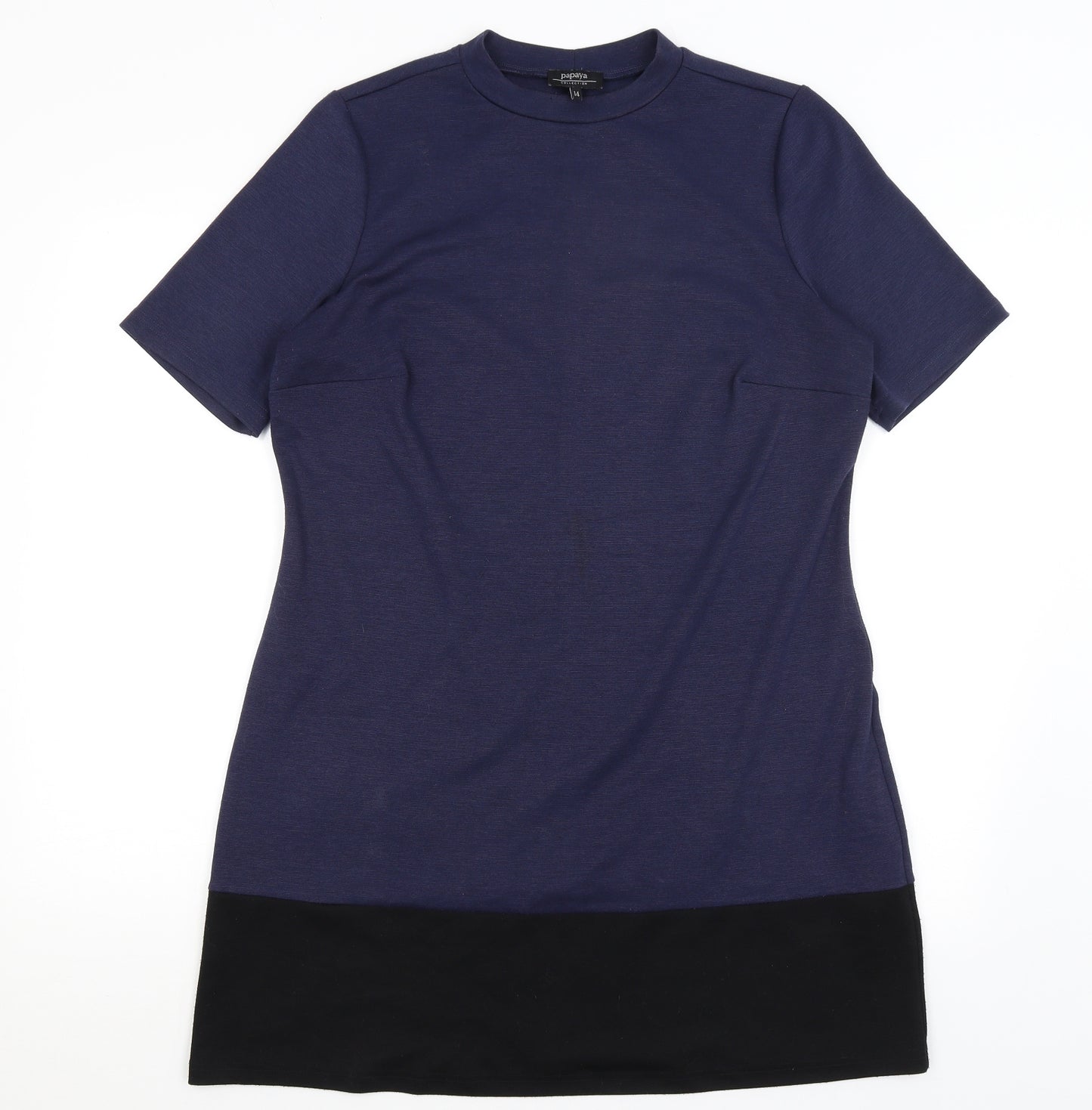 Papaya Womens Blue   T-Shirt Dress  Size 14