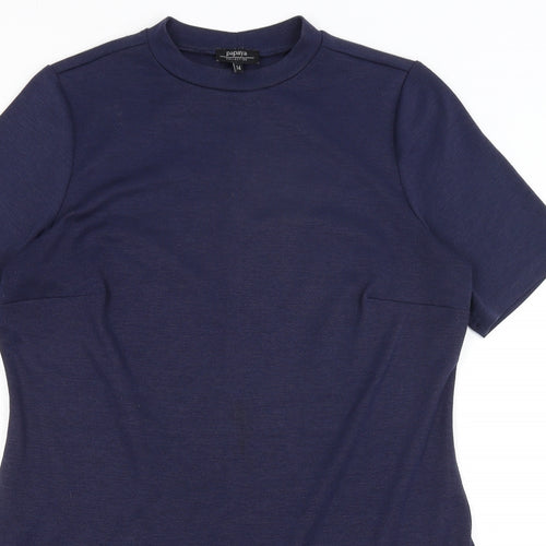Papaya Womens Blue   T-Shirt Dress  Size 14