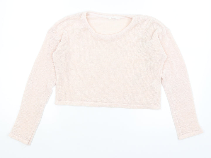 Matalan Girls Pink Pullover Jumper Size 12 Years