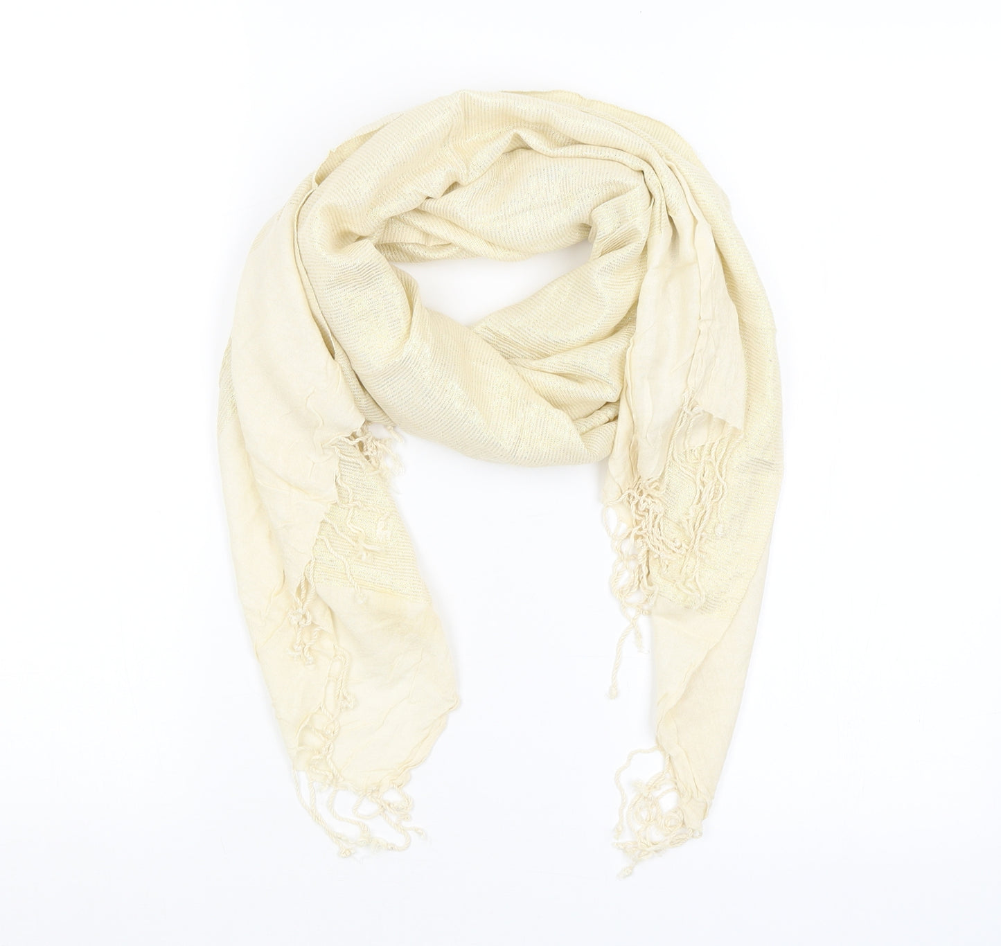 Preworn Womens Gold    Scarf
