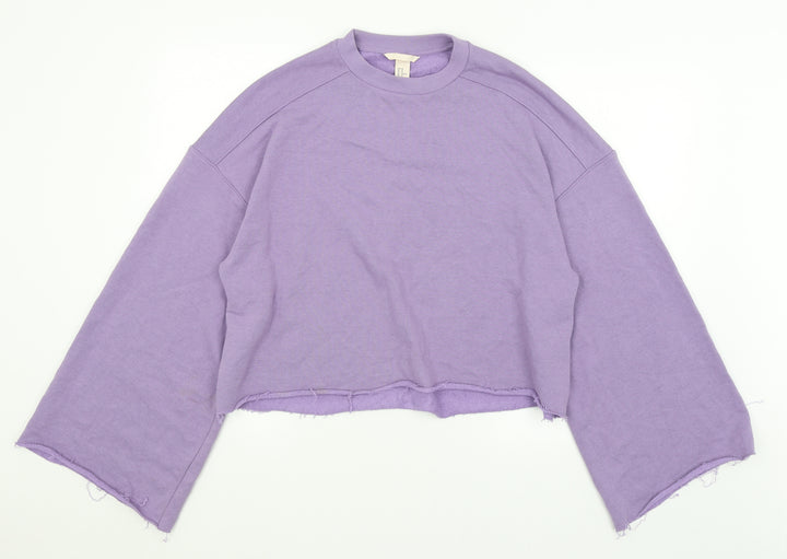 H&M Womens Purple Pullover Jumper Size 12