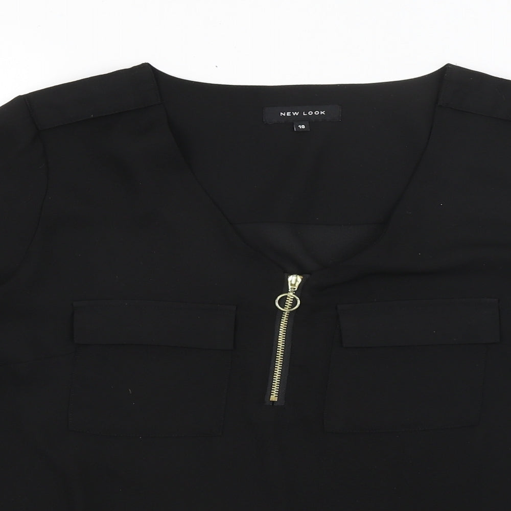 New Look Womens Black   Basic Blouse Size 10