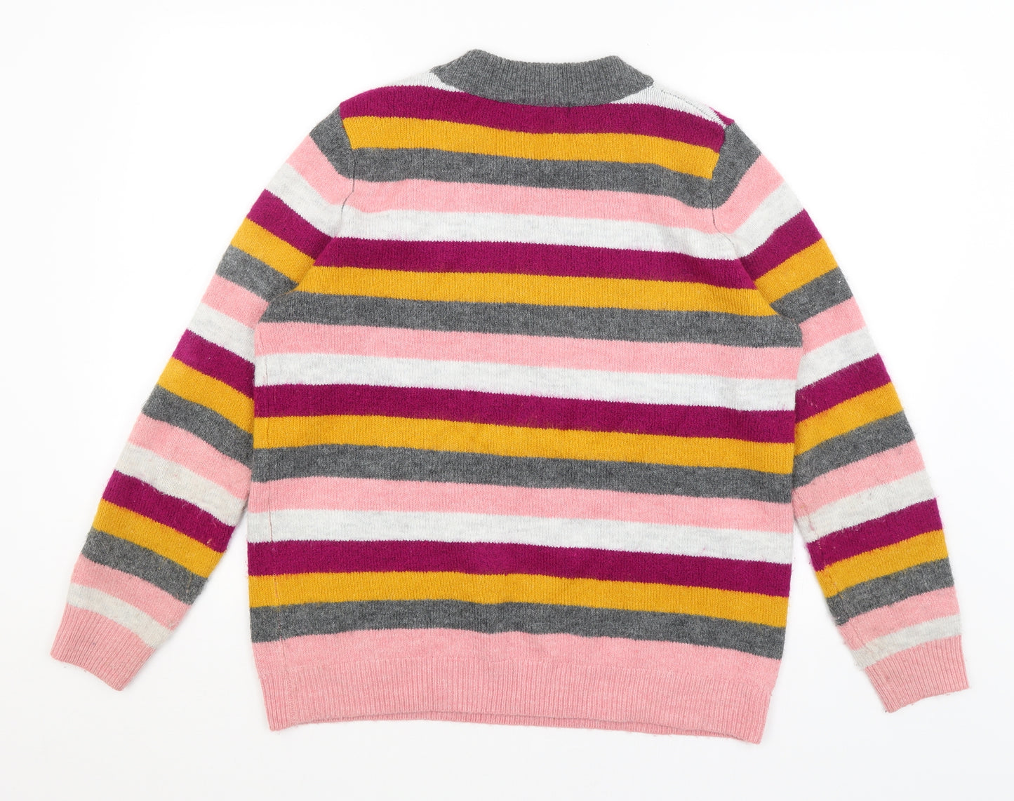 TU Womens Pink Striped  Pullover Jumper Size 16