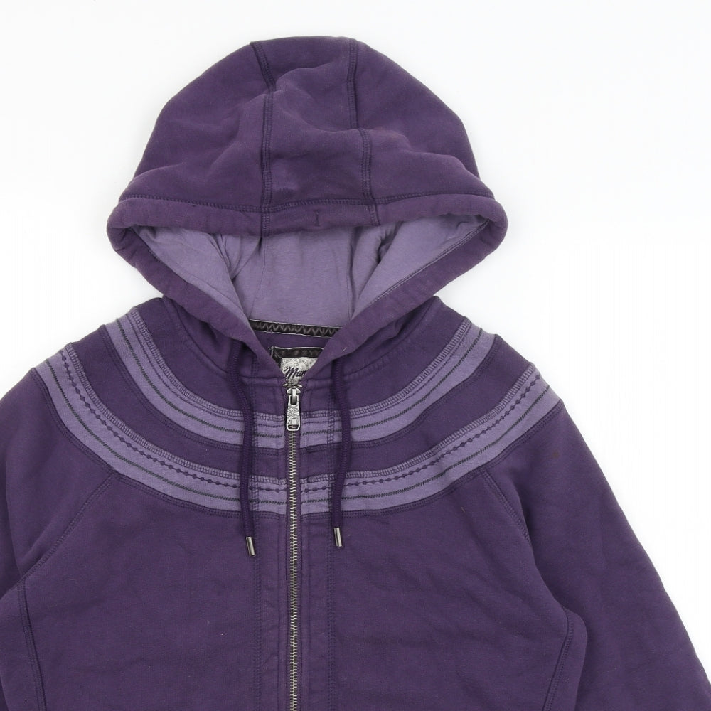 Mantaray Womens Purple   Full Zip Hoodie Size 14