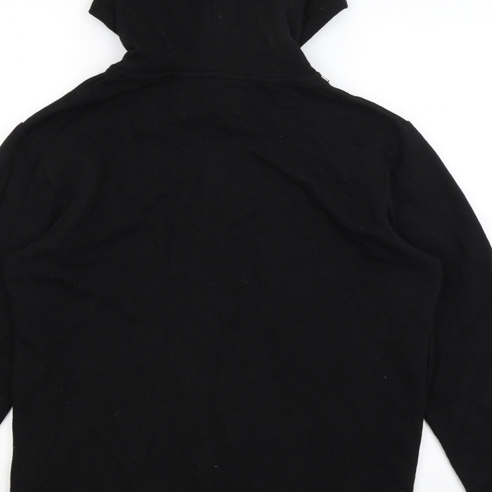 Zara Mens Black   Full Zip Hoodie Size M