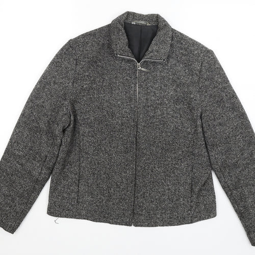 M&S Womens Grey   Jacket Blazer Size 16
