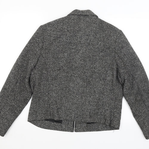 M&S Womens Grey   Jacket Blazer Size 16