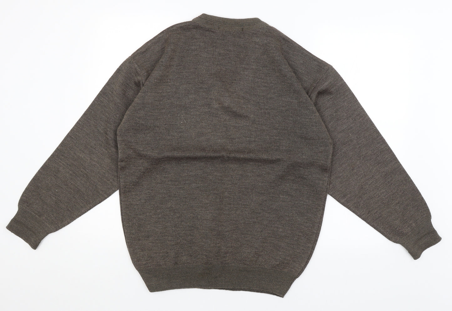 Wolsey Mens Brown Argyle/Diamond  Pullover Jumper Size M