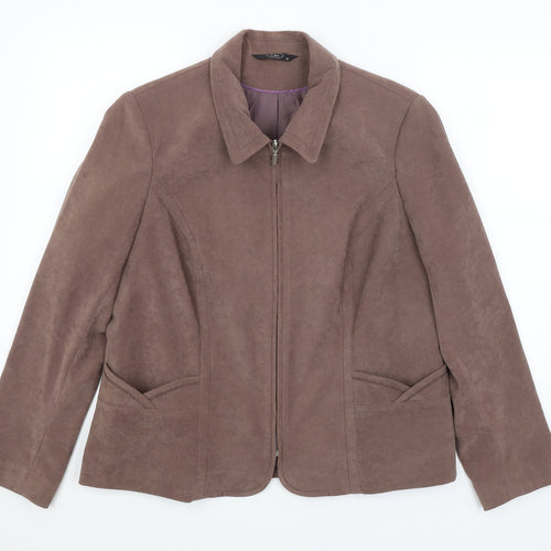 BM Womens Brown   Jacket Blazer Size 18