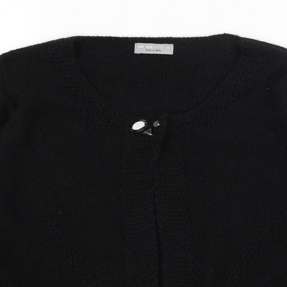 Per Una Womens Black   Cardigan Jumper Size M